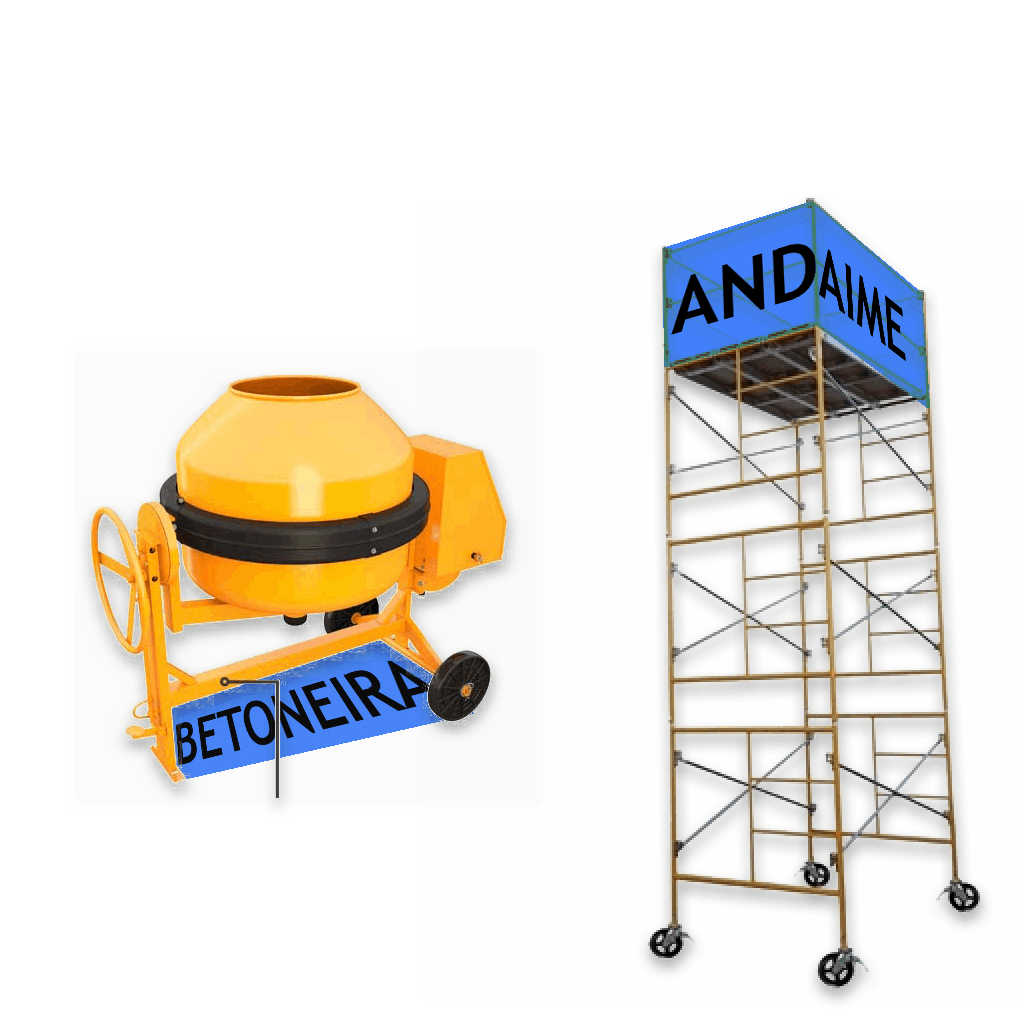 aluguel de andaimes e betoneiras na regiao de sorocaba