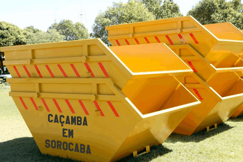 caçambas para remoção de entulhos de obras em sorocaba zona oeste